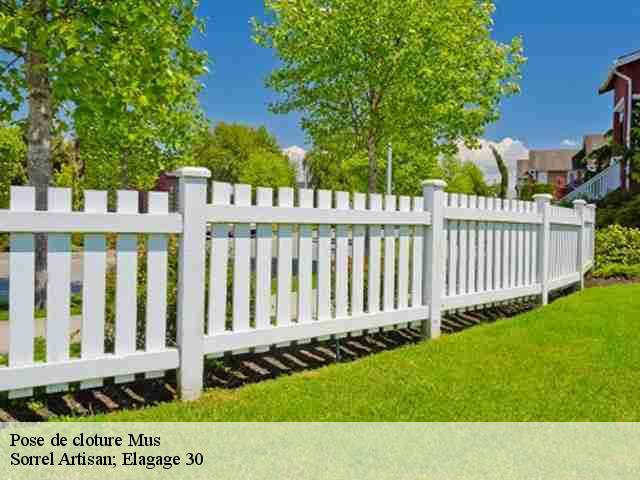 Pose de cloture mus-30121 Sorrel Artisan; Elagage 30